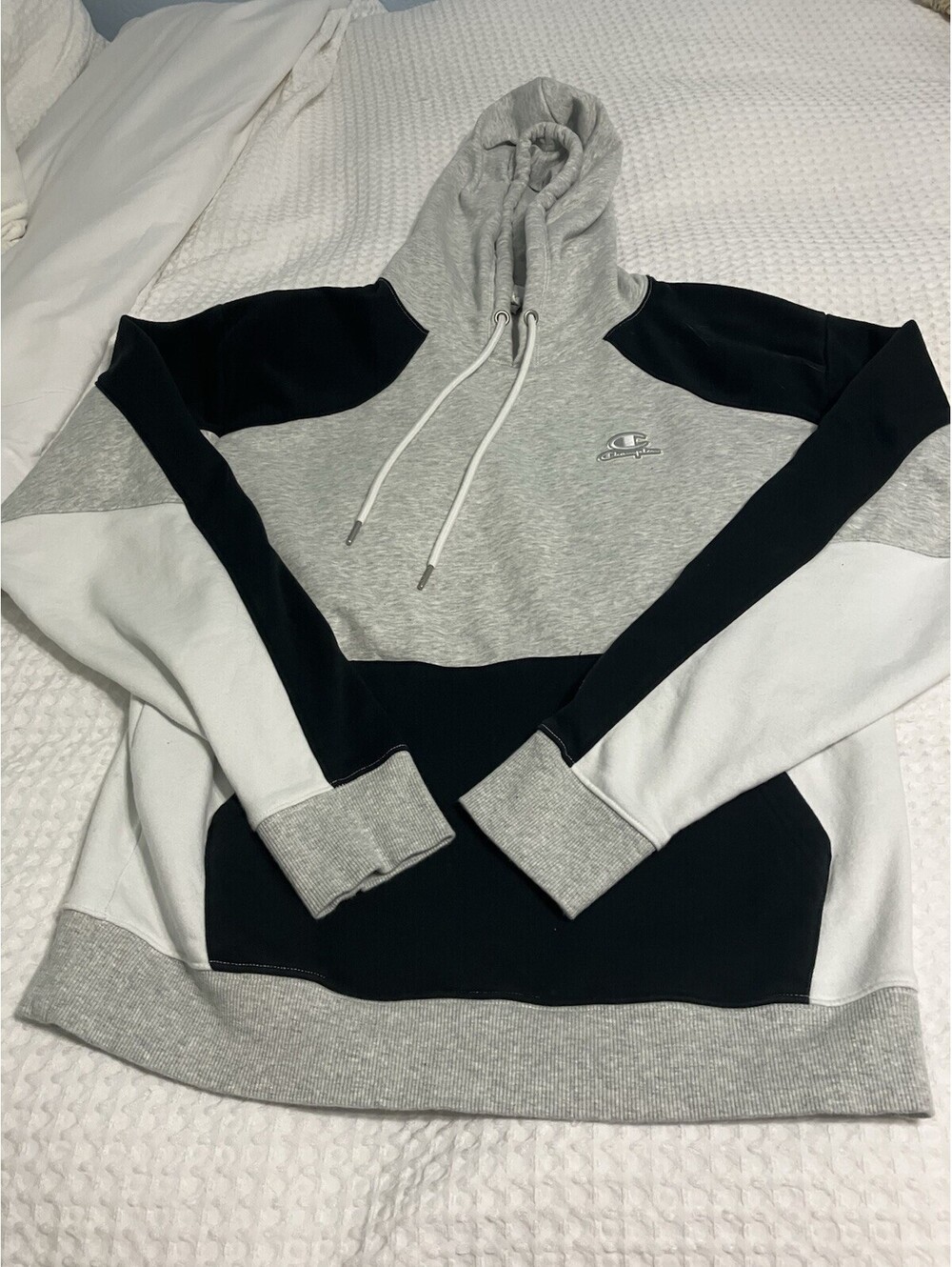 Champion Classic Fleece Colorblock Hoodie S74371 NWOT Size Medium